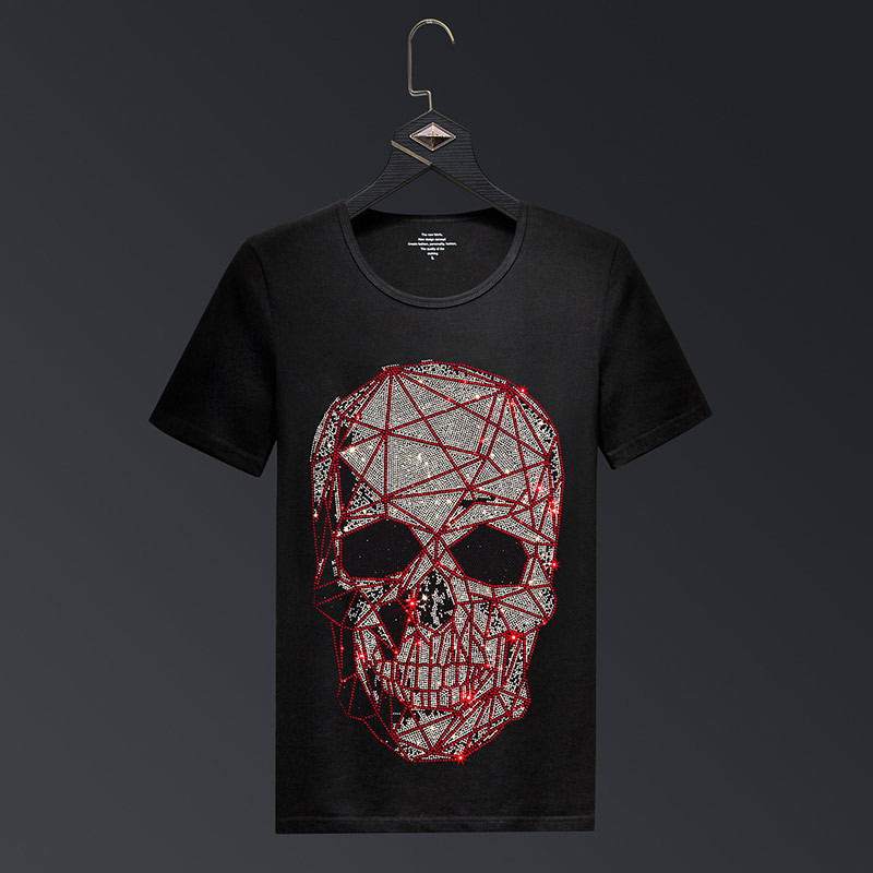 プラスサイズ 2025 ファッションスカルラインストーン T - Streetwear Brand Clothing のレビューと価格
