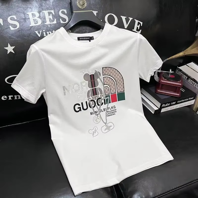 100％純綿メンズ高級ブランドレタープリントTシャツ、半袖T - Streetwear Brand Clothing のレビューと価格