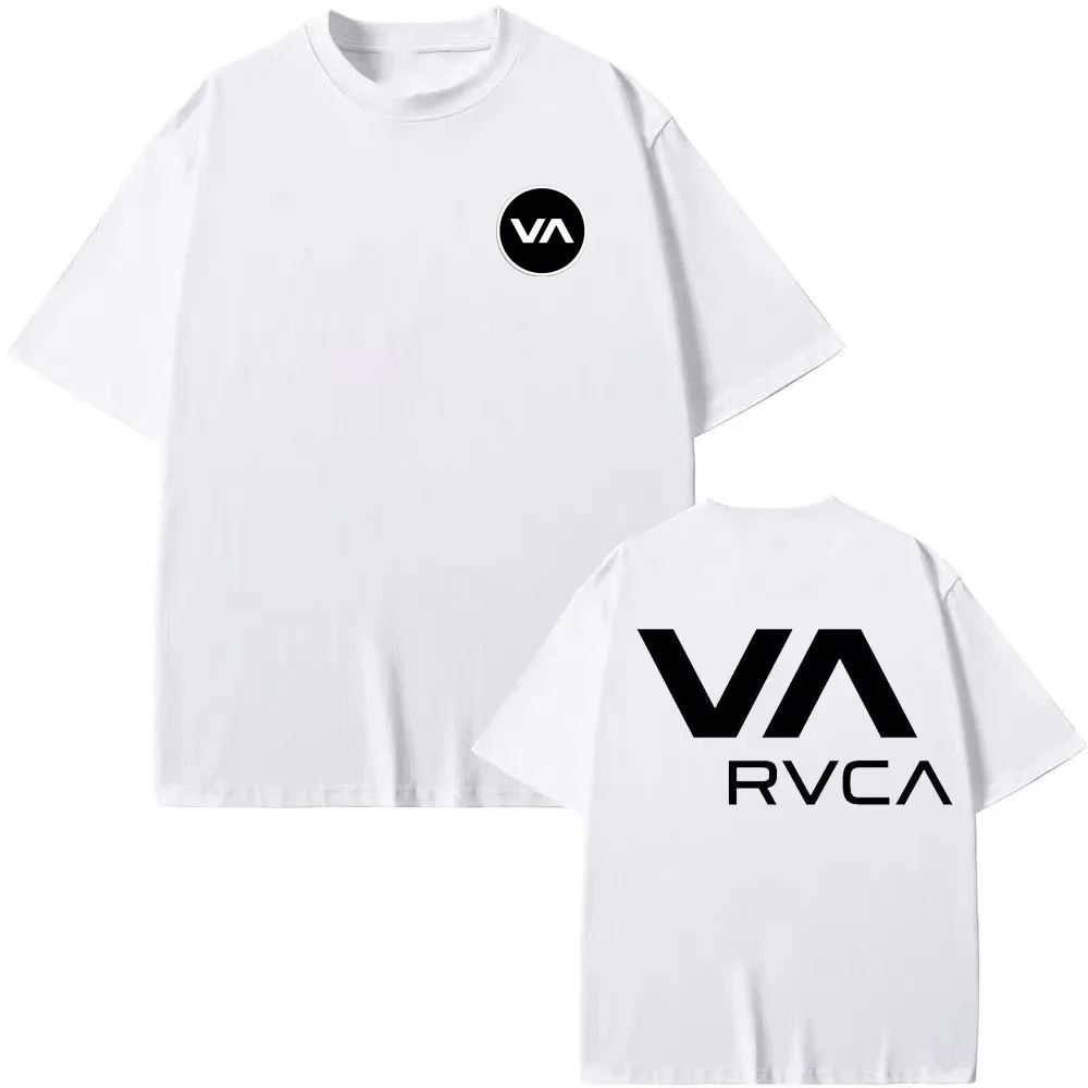RVCA Tシャツ黒 Tシャツ夏の綿 Tシャツ夏半袖ファッシ - Streetwear Brand Tees のレビューと価格